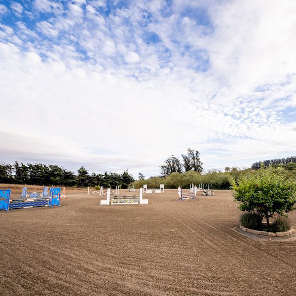 Large outdoor riding and jumping arena Large outdoor riding and jumping arena